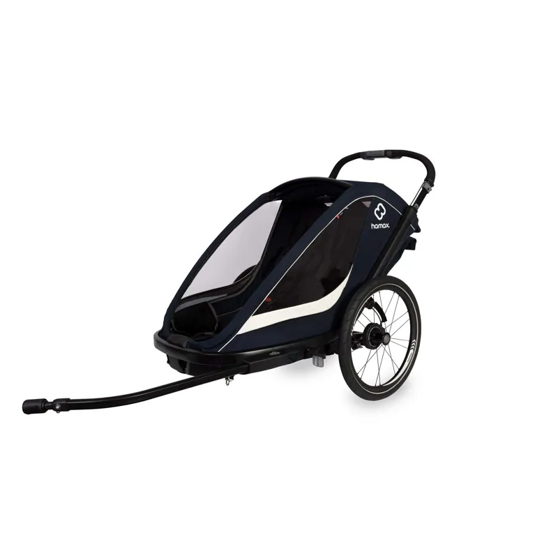 Hamax Breeze Twin Child Bike Trailer - Navy/Cream