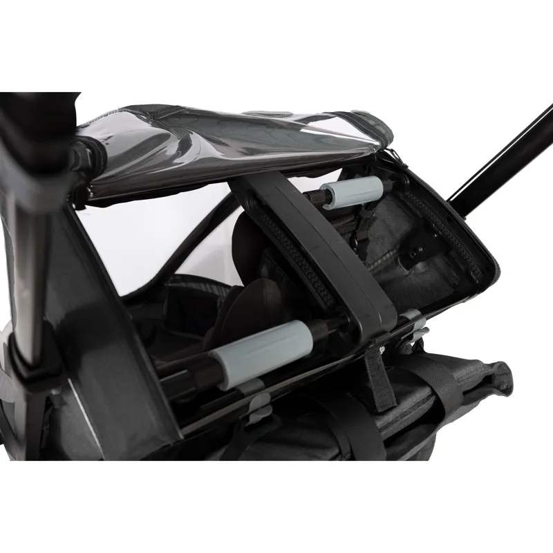 Hamax Cocoon Twin Child Bike Trailer - Grey/Black-6