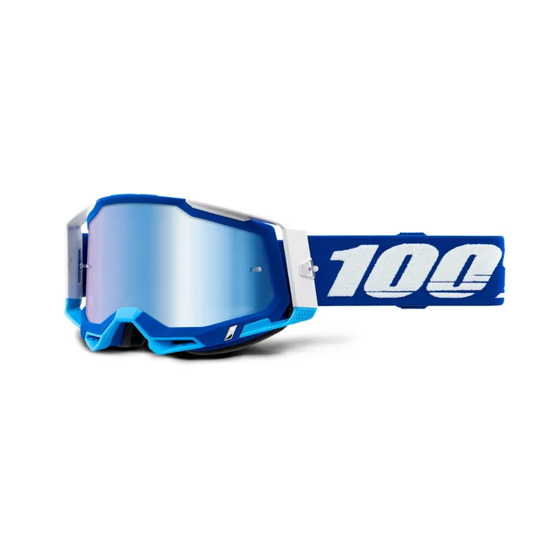 100 Racecraft 2 MTB Goggles - Blue/Mirror Lens