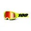 100 Racecraft 2 MTB Goggles - Yellow/Red Mirror Lens