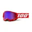 100 Percent Accuri 2 MTB Goggles - Red/Red/Blue Mirror Lens