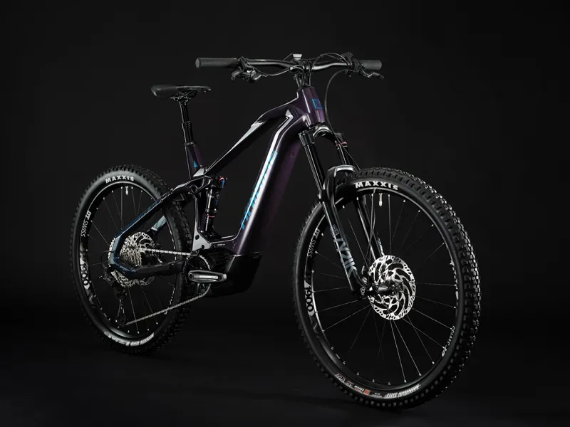 Haibike Allmtn CF 11 Electric Full Suspension MTB - Purple/Navy-1