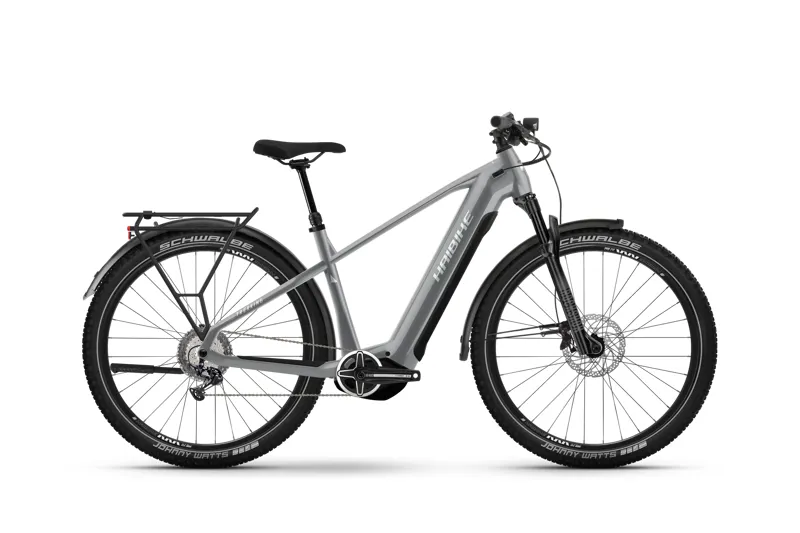 Haibike Trekking 7 High 2023 Electric Hybrid Bike - Urban Grey/White