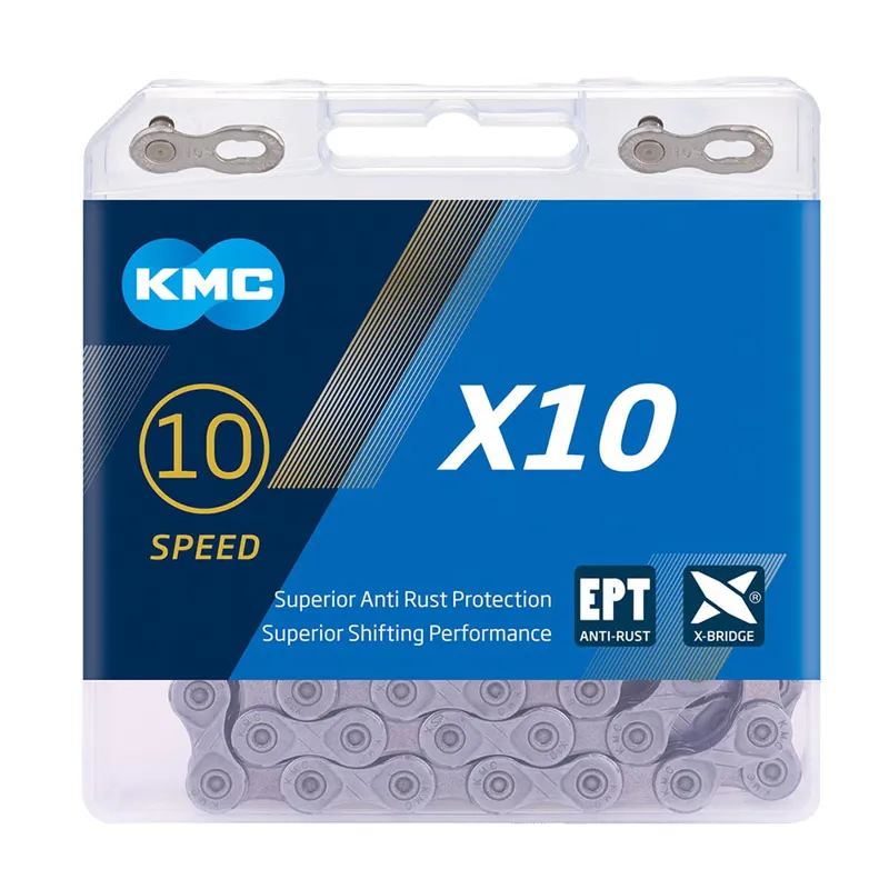 KMC X10 EPT 114 Links 10 Speed Chain - Silver