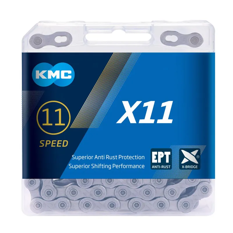 KMC X11 EPT 11 Speed Chain - 118 Links - Silver
