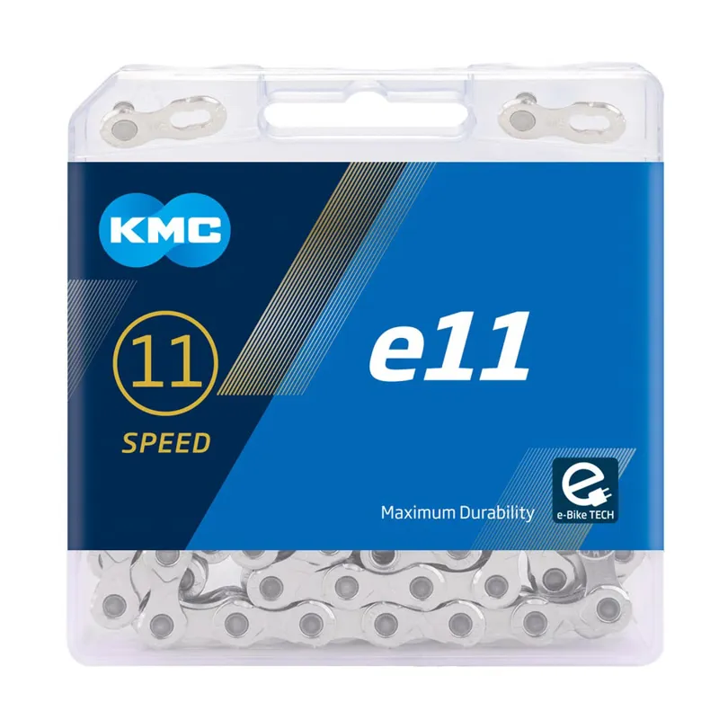 KMC E11 122 Link 11 Speed E-Bike Chain - Silver