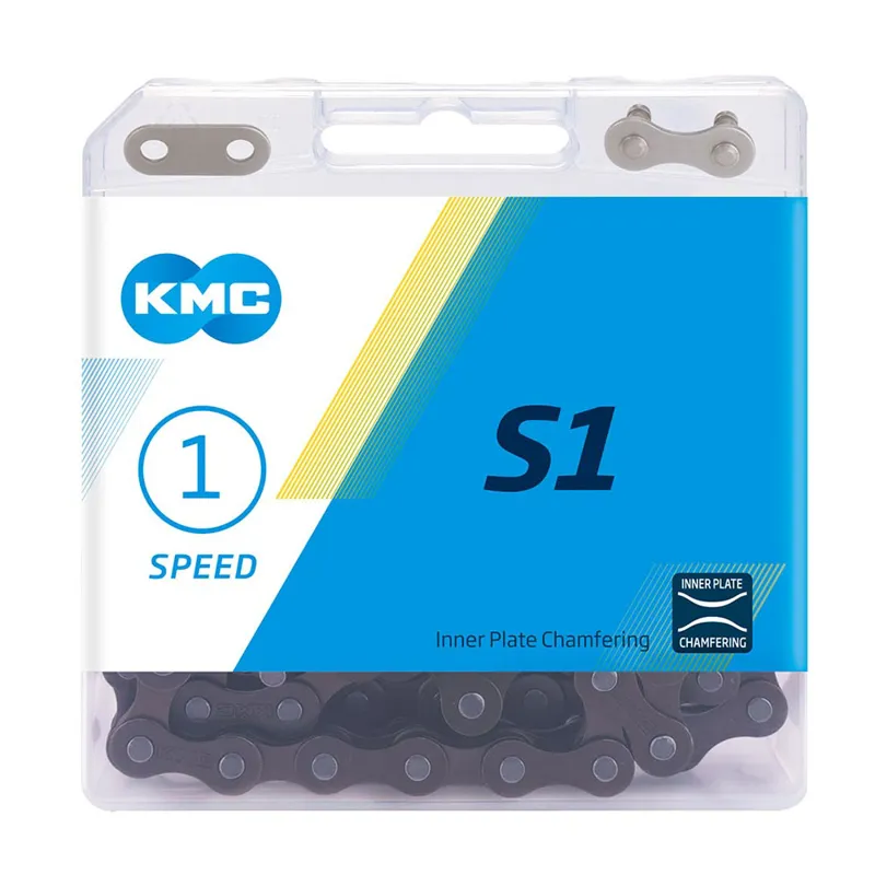KMC S1 Wide  Single Speed Chain - 112 Links - Brown-1