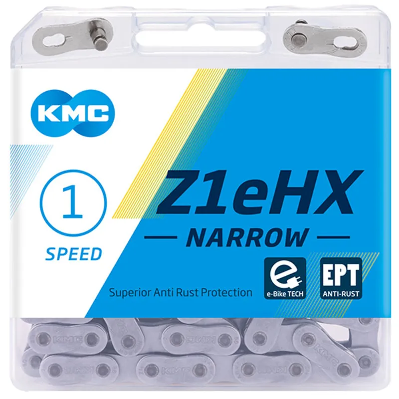 KMC Z1eHX EPT Narrow Single Speed Chain - 128 Links - Silver-1