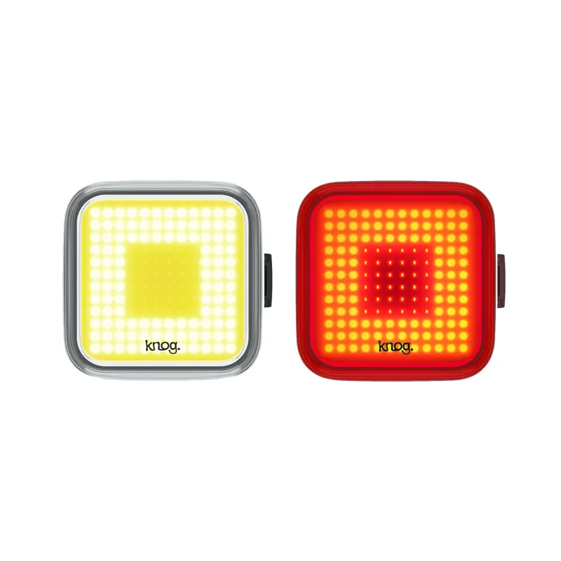 Knog Blinder Square Twinpack USB Light Set - Black