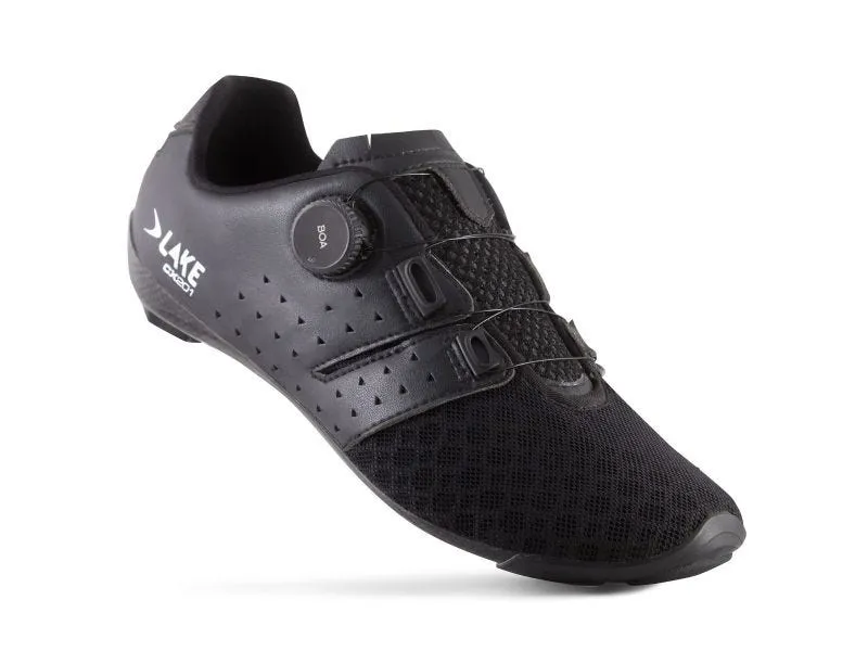 Lake CX201 Lightweight Road Shoes - Black -1
