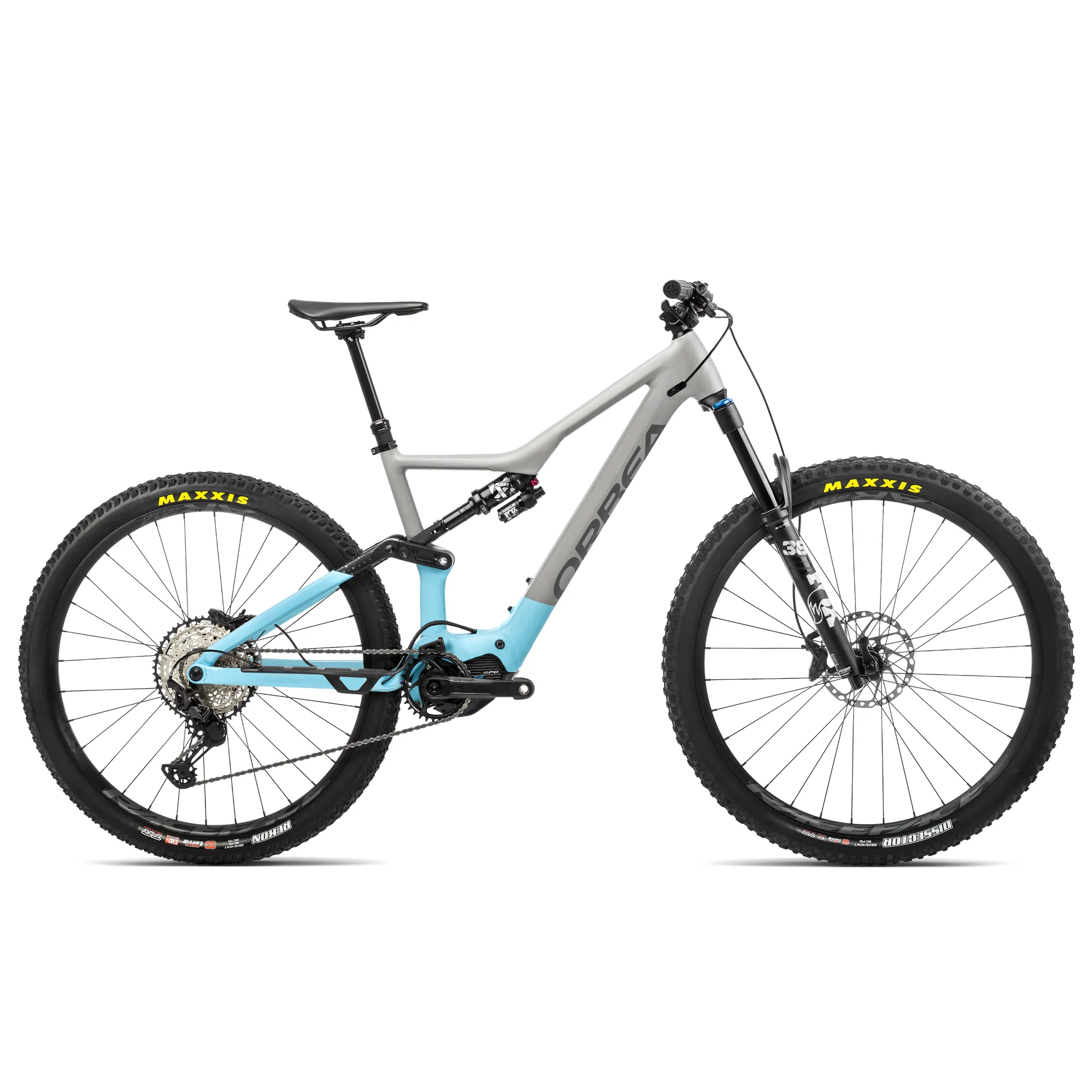 Orbea Rise H15 29er 2022 Electric Full Sus MTB Mouse Grey/Sky Blue