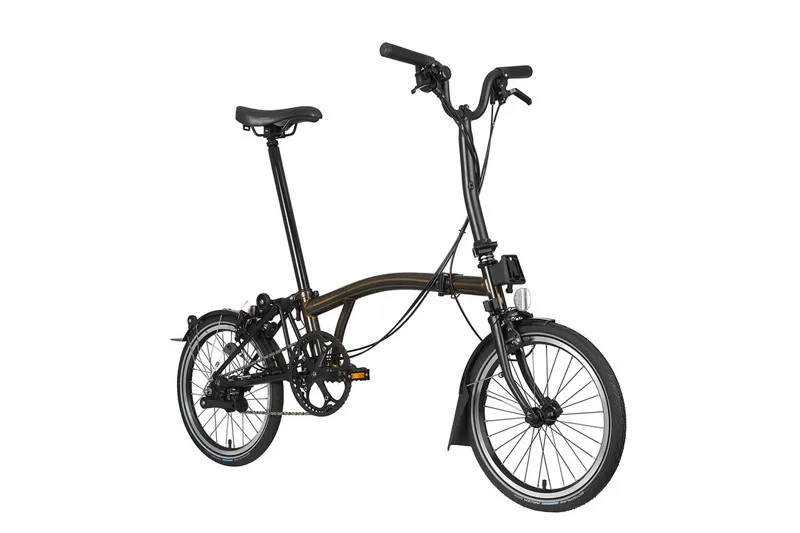 Brompton M6L Mid Bar C Line Explore 2024 Folding Bike - Black Lacquer