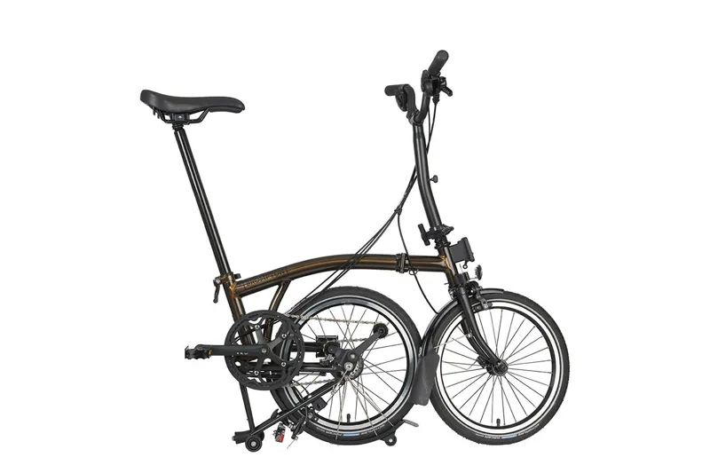 Brompton M6L Mid Bar C Line Explore 2024 Folding Bike - Black Lacquer
