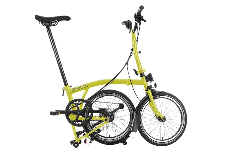 Brompton M6R Mid C Line Explore 2024 Folding Bike - Yuzu Lime - Dynamo