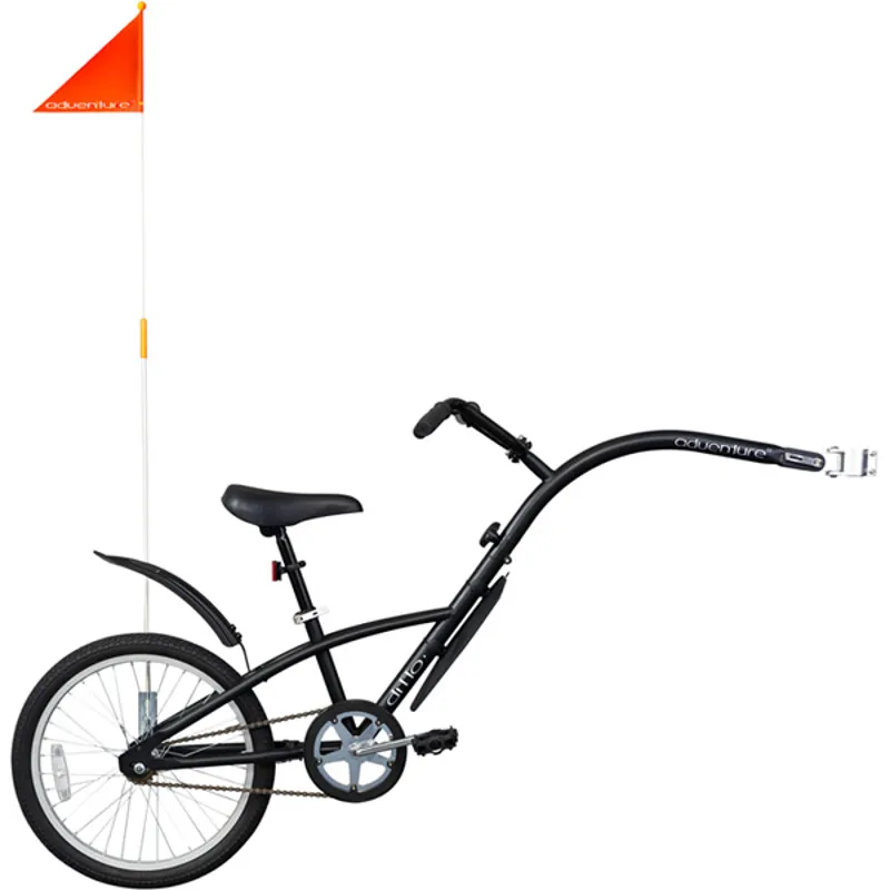 Adventure Ditto One Trailer Bike - Matt Black - 20w