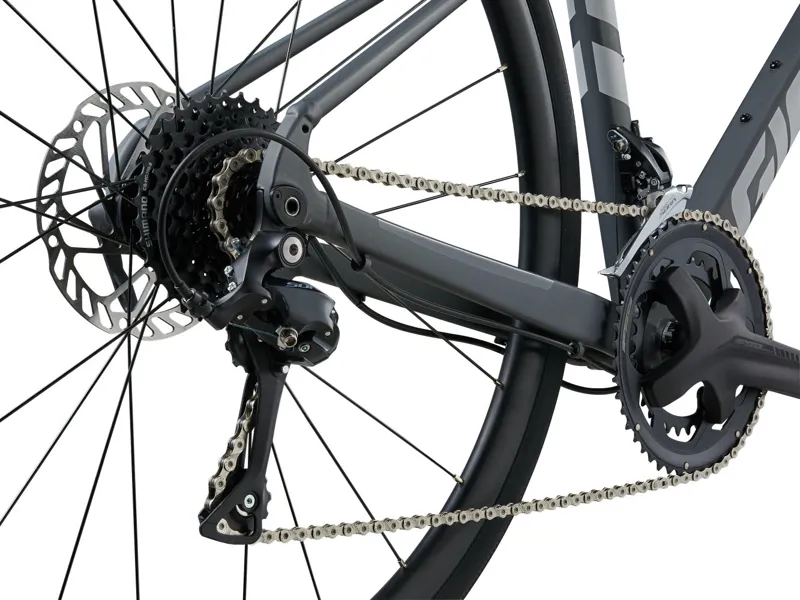 Giant FastRoad 2 2024 Flat Bar Road Bike - Matt Charcoal-4