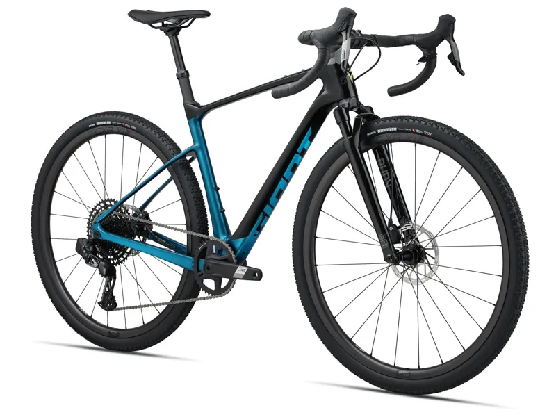 Giant Revolt X Advanced Pro 2 Gravel Road Bike - Black/Sea Sparkle-1