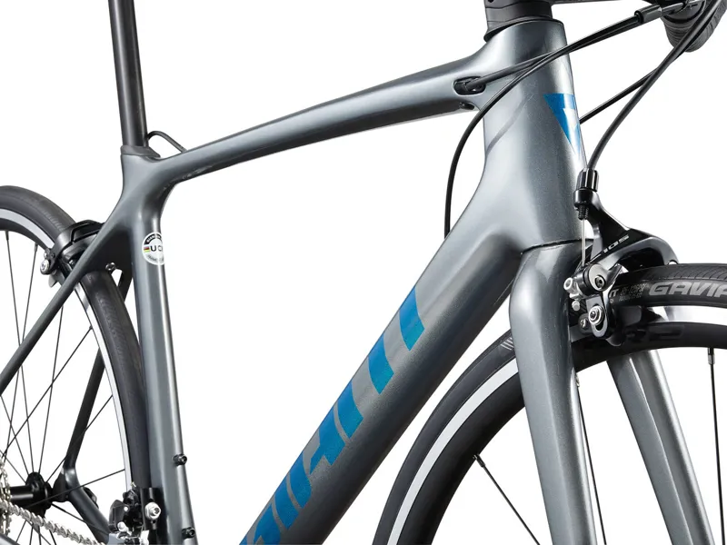 Giant TCR Advanced 2 2024 Carbon Road Bike - Charcoal-2
