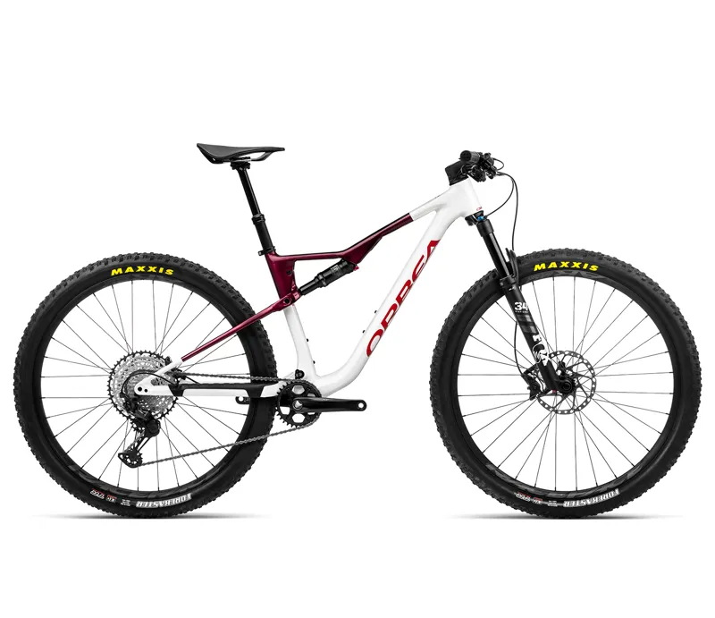 Orbea Oiz H10 29er 2023 Full Suspension MTB - White Chic/Coral