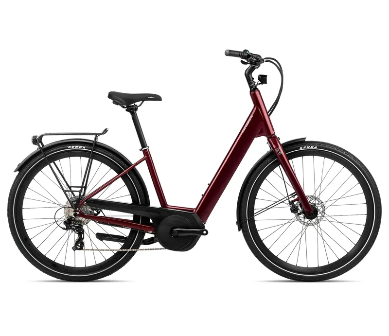 Orbea Optima E50 2023 Electric Hybrid Bike - Dark Red