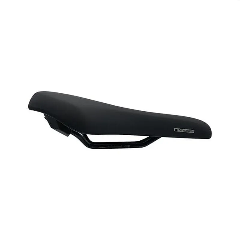 Madison Freewheel U200 Gelcel Comfort Saddle - 183mm x 284mm - Black-1