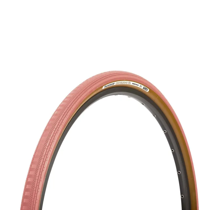 Panaracer Gravel King Semi Slick CE TLC Gravel Tyre - Flamingo Pink