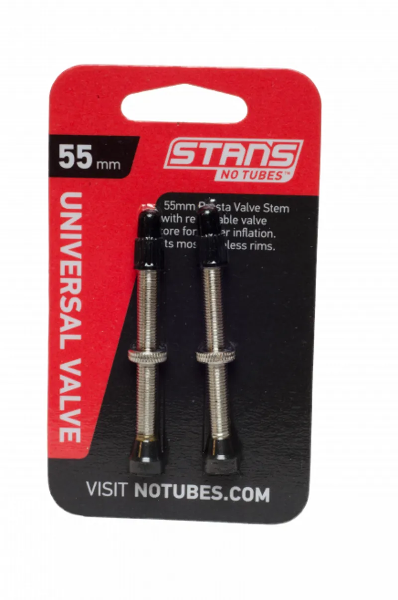 Stans No Tubes Brass Valves Stem Pair - 55mm