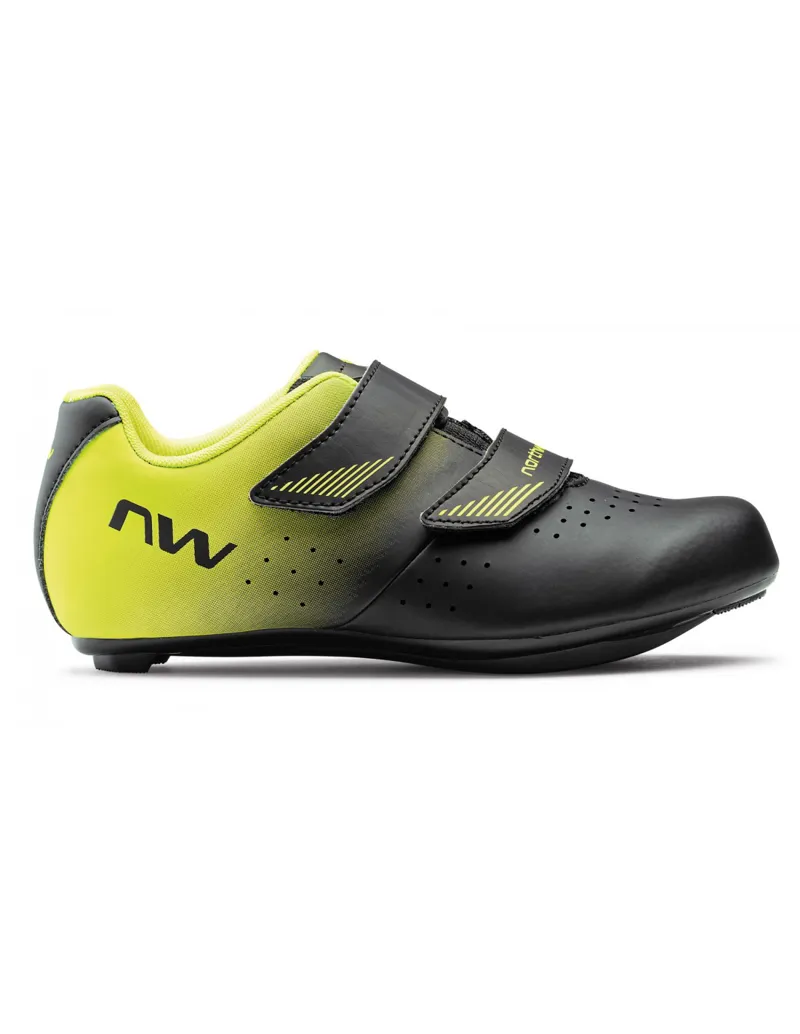 Northwave Core Junior Road Shoes - Black/Yellow