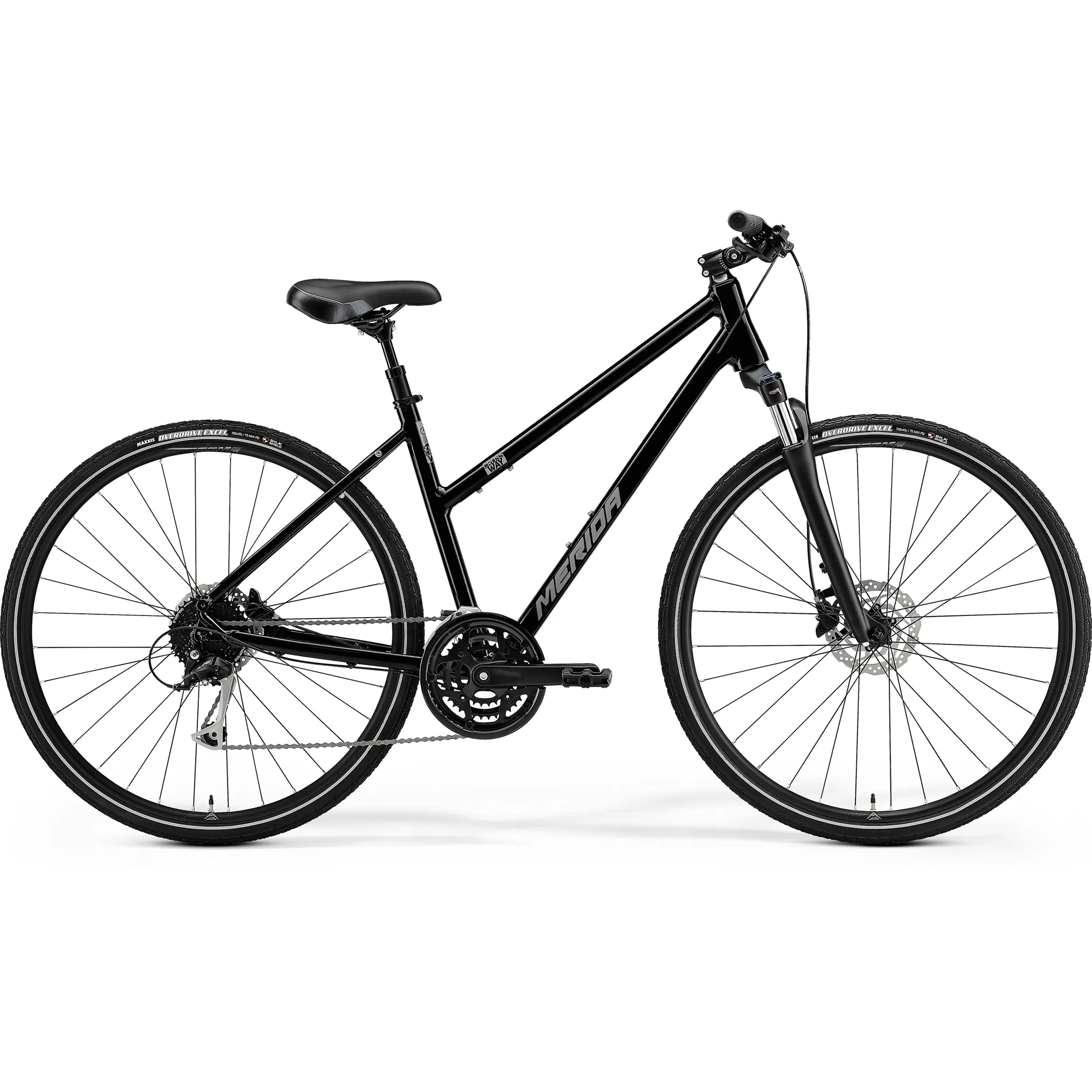 Merida Crossway 100 Women's Hybrid Bike Black/Silver
