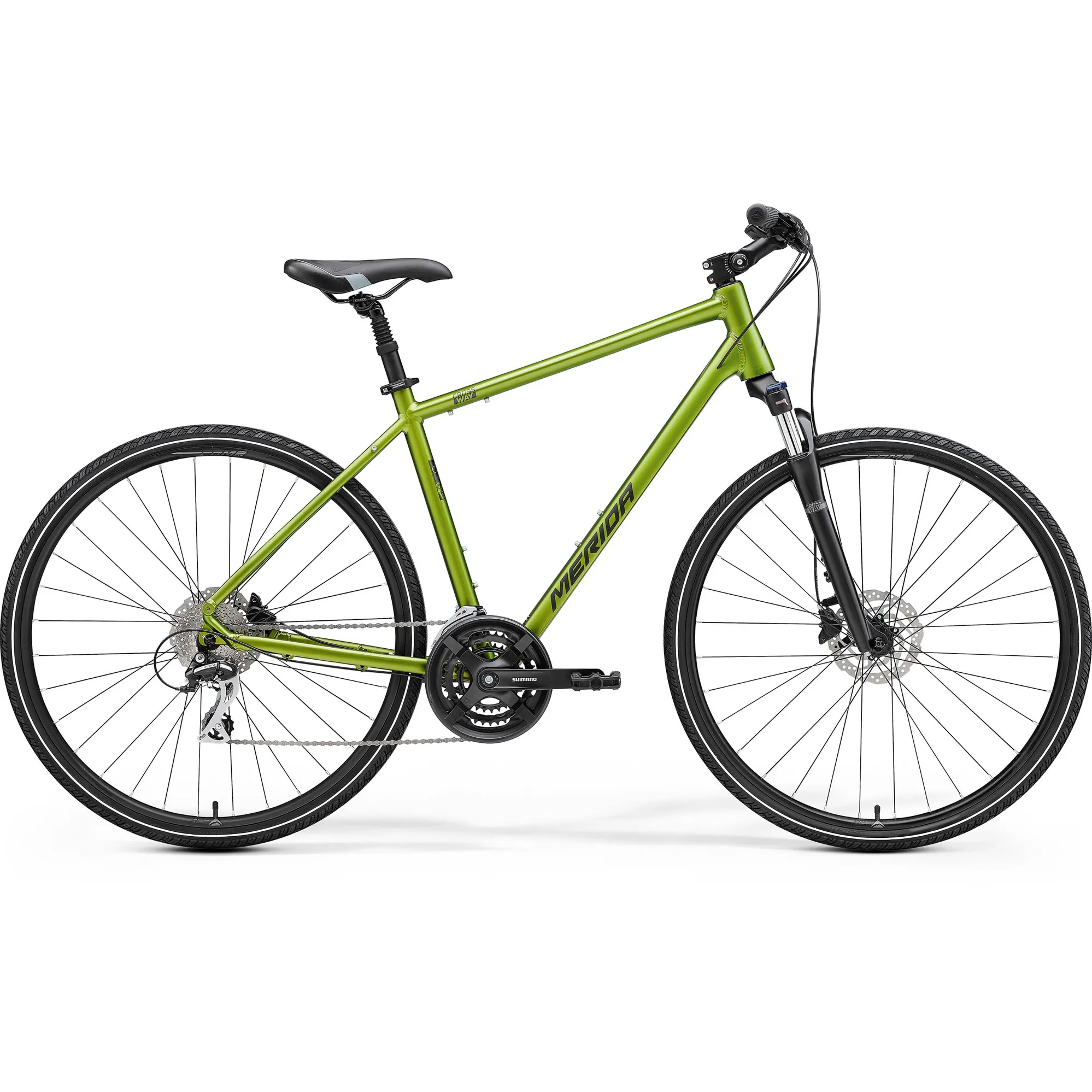 Merida Crossway 20D Hybrid Bike Green - Main Image