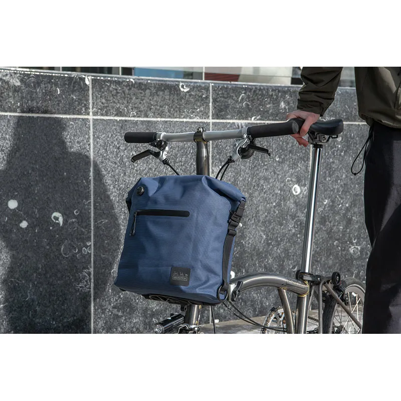 Brompton Borough Waterproof Bag With Frame - Small 9 Litres - Navy-6