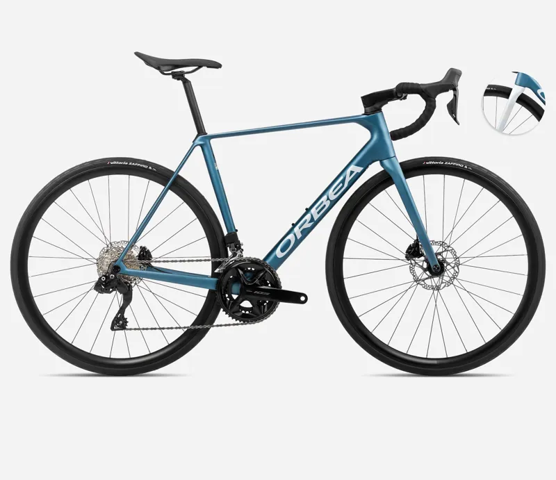 Orbea Orca M30i 2024 Carbon Road Bike - Slate Blue/Silver