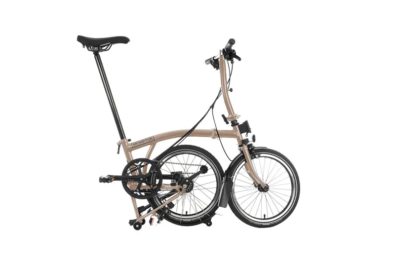 Brompton S6L Low Bar C Line Explore 2024 Folding Bike - Dune