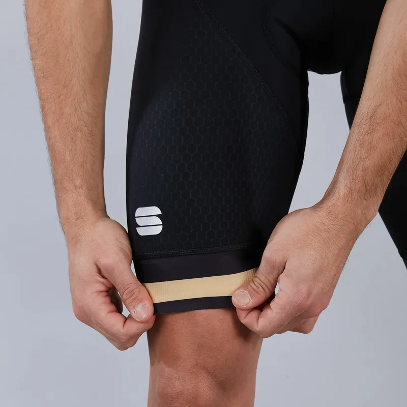 Sportful BodyFit Team Classic Bib Shorts - Black/Gold -3