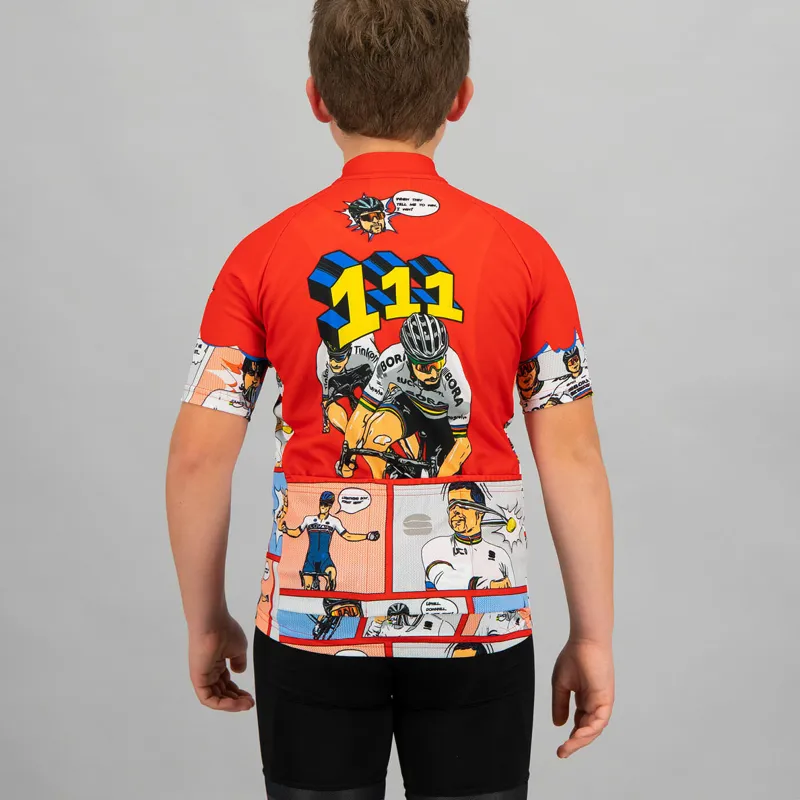 Sportful Super Peter Kids Short Sleeve Jersey - Red -1