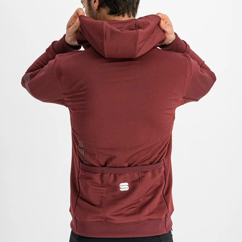 Sportful Giara Men's Hoodie - Red Wine -8