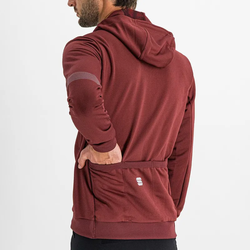 Sportful Giara Men's Hoodie - Red Wine -5