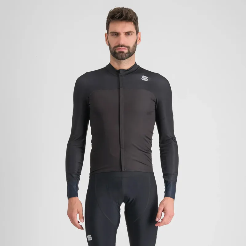Sportful BodyFit Pro Men's Long Sleeve Jersey - Black/Galaxy Blue