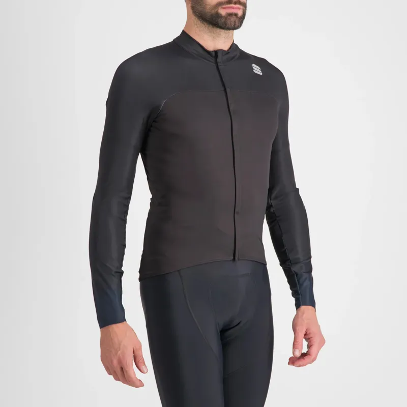 Sportful BodyFit Pro Men's Long Sleeve Jersey - Black/Galaxy Blue-2