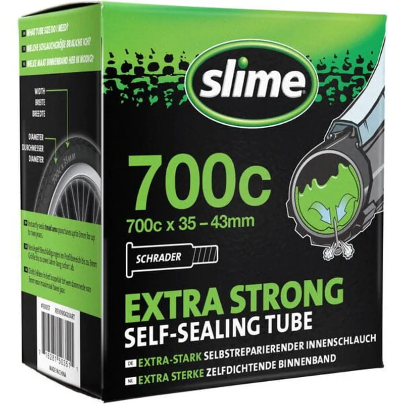 Slime Pre-Filled Self Healing Inner Tube - 700 x 35-43c - Schrader