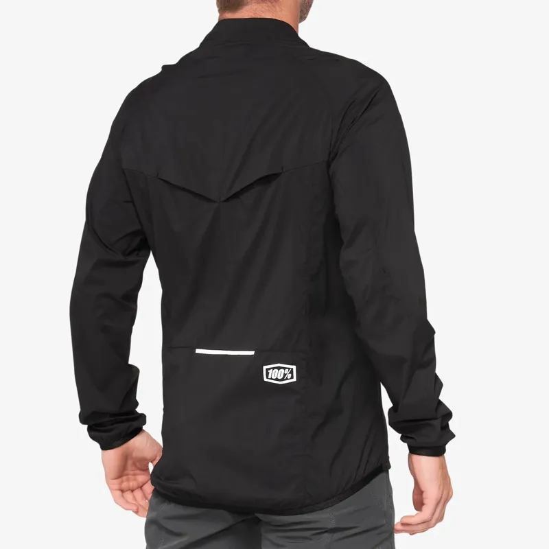 100 Percent Corridor Stretch Windbreaker Men's Jacket - Black-1