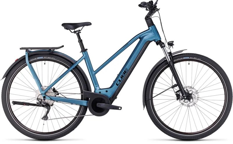 Cube Kathmandu Hybrid One 750 Trapeze 2024 Hybrid Bike - Blue