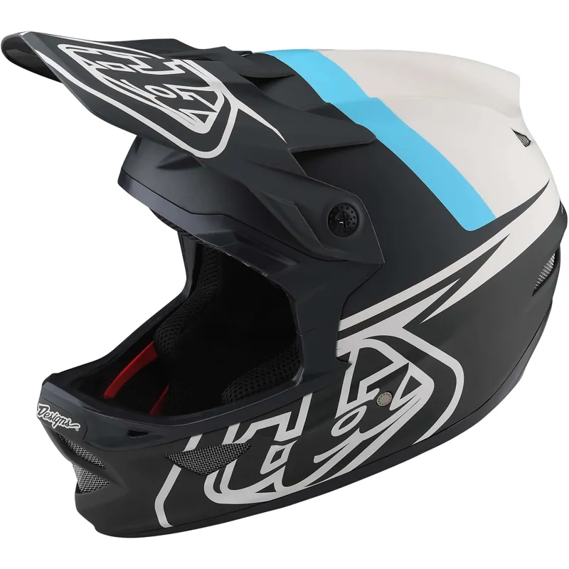 Troy Lee Designs D3 Fiberlite MIPS Full Face Helmet - Slant Green