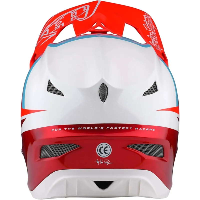 Troy Lee Designs D3 Fiberlite MIPS Full Face Helmet - Slant Red-3