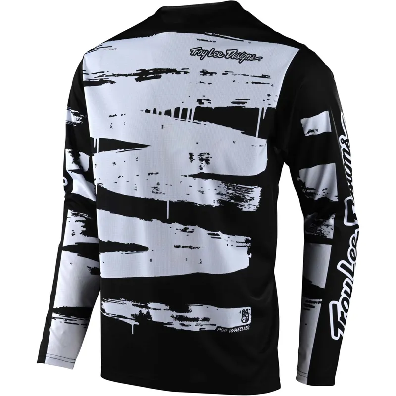 Troy Lee Designs Sprint Youth Long Sleeve Jersey - Brushed Black/White