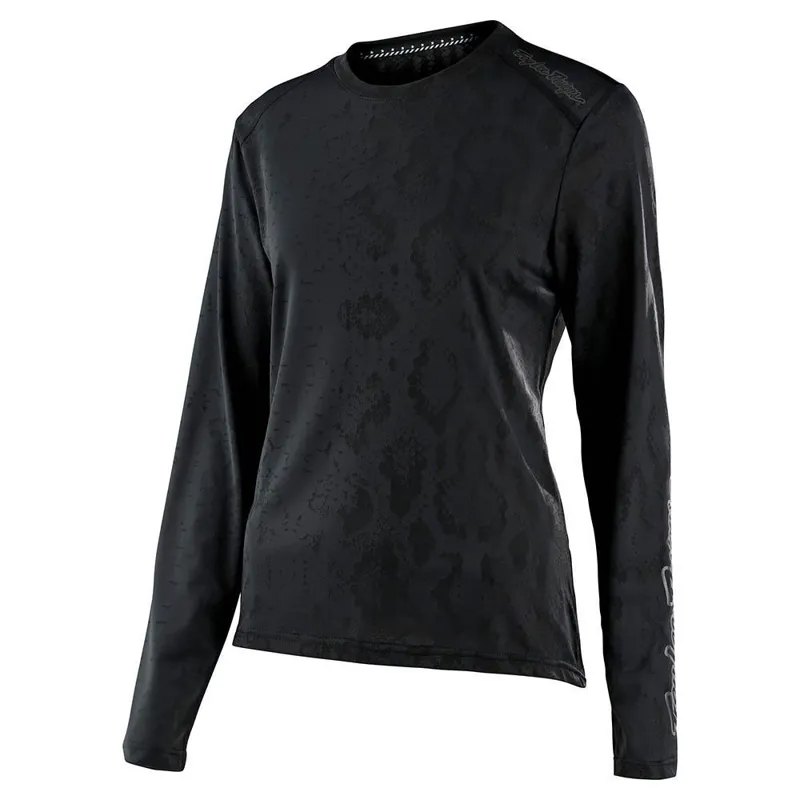 Troy Lee Designs Lilium Womens Long Sleeve Jersey - Snake Black