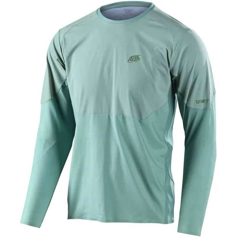 Troy Lee Drift Long Sleeve Men's Jersey - Glass Green