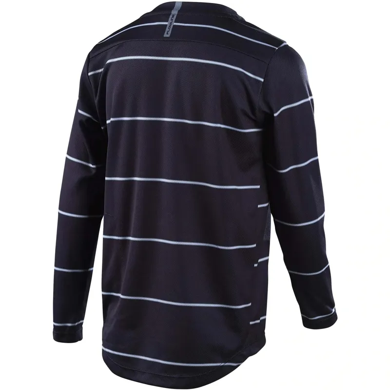 Troy Lee Designs Flowline Youth Long Sleeve Jersey - Revert Black-1