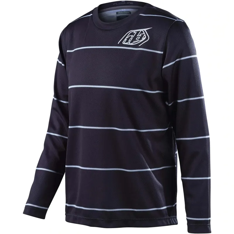 Troy Lee Designs Flowline Youth Long Sleeve Jersey - Revert Black