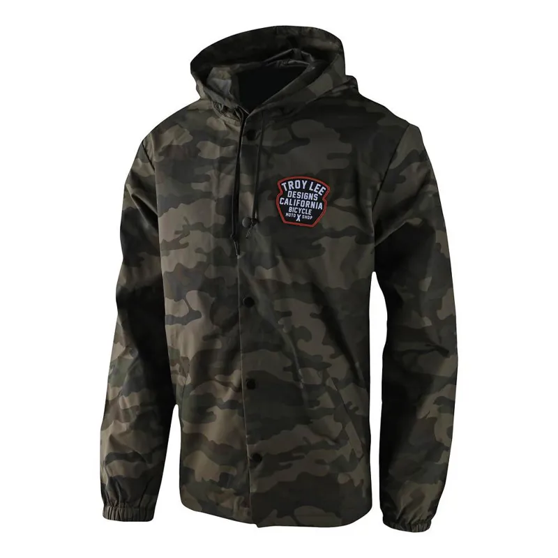 Troy Lee Designs Granger Windbreaker Men's Jacket - Green Camo